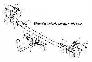 Фаркоп Hyundai Solaris седан, с 2014 г.в.jpg