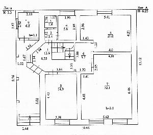 Продается коттедж в Зубово (7км. от Уфы) 289м. кв.  Город Уфа Планировка Зубово 1й этаж.jpg