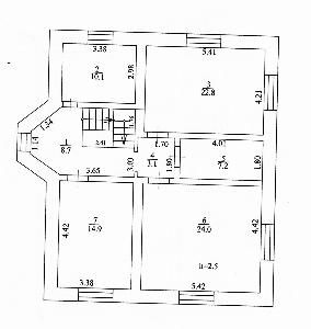 Продается коттедж в Зубово (7км. от Уфы) 289м. кв.  Город Уфа Планировка Зубово 2й этаж1.jpg