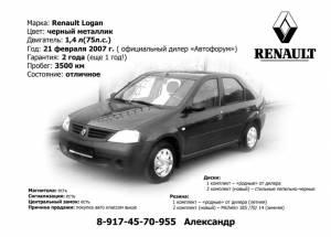 Практичный Renault Logan Город Уфа Logan1.JPG